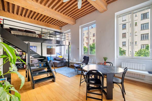 Vente T1 avec mezzanine de 23,49 m² - Lyon 1