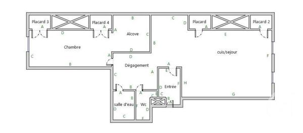 Appartement T2 à vendre  2 pièces - 75,13 m2 LYON - 69006