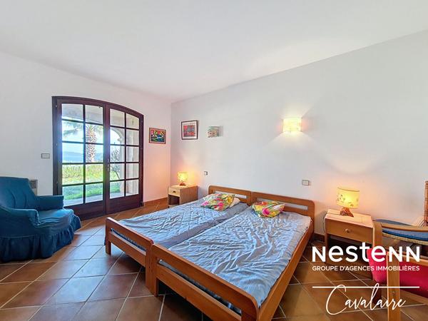 Villa vue mer 130 m² sur terrain piscinable avec garage à Cavalaire proche de Bonporteau