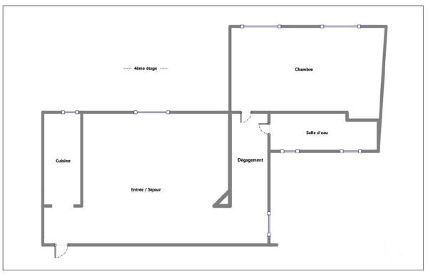 Appartement F2 à vendre  2 pièces - 43,32 m2 PARIS - 75005