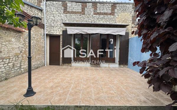 Maison de 160 m² – 4 chambres – Jardin – Garage – Sissonne centre.
