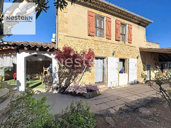 MIRAMAS ?Maison en pierre de taille d'environ 140 m² avec piscine + studio indépendant