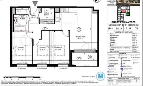 T4 neuf, livrable juin 2025