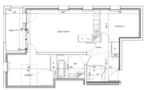 Appartement à vendre 3 pièces 61 m² Nantes