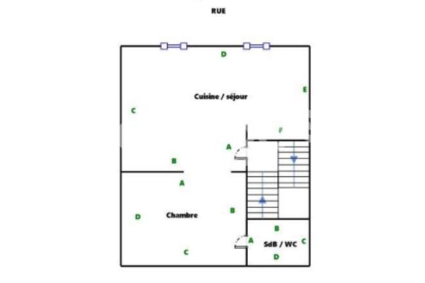 Appartement à louer 1 pièces de 36,45 m² à Angoulême