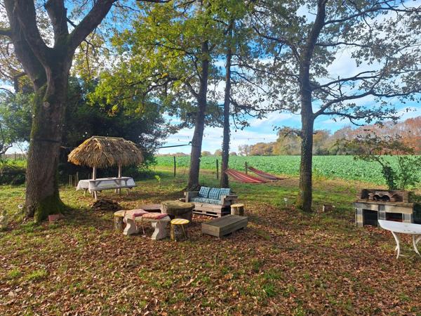 Domaine plein de charme de 250M2 avec dépendances et gîte dans un écrin de verdure Proche de MONT DE MARSAN au HOUGA