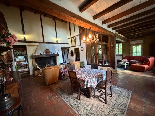 Domaine plein de charme de 250M2 avec dépendances et gîte dans un écrin de verdure Proche de MONT DE MARSAN au HOUGA