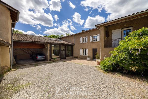 Ancien corps de ferme en pierre avec appartement indépendant