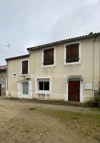 La Rochefoucauld. Maison mitoyenne + grange à réhabiliter