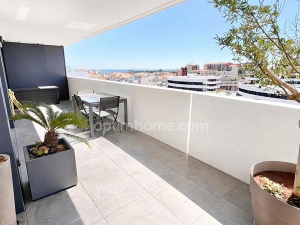 Appartement T3 - Résidence Iconique - place de parking privative - Vue mer CAP D'AGDE (34)