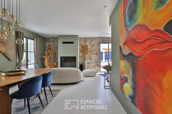 Une rénovation contemporaine avec un patio secret à Anglet