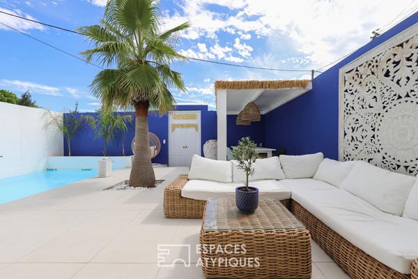 Une rénovation contemporaine avec un patio secret à Anglet