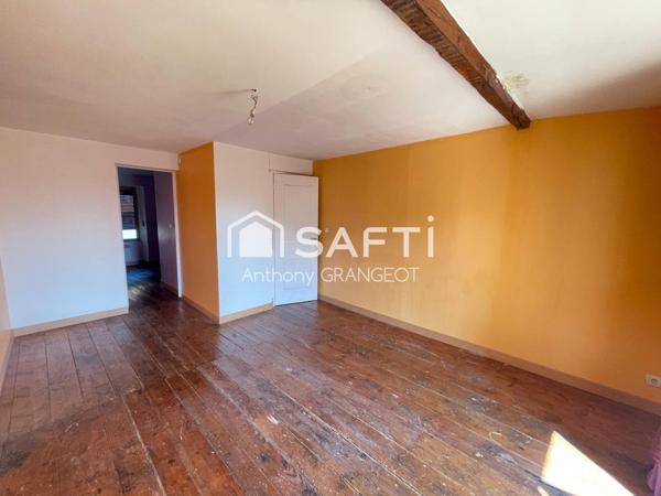 MAISON DE VILLE 3CHAMBRES,COUR, 90M²