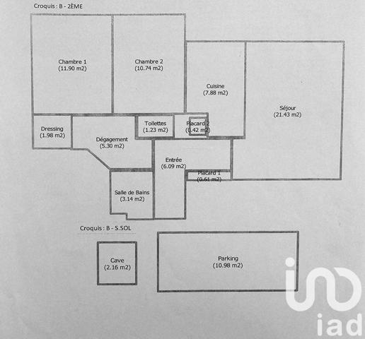 Appartement à vendre 3 pièces 71 m² Noisy-le-Grand