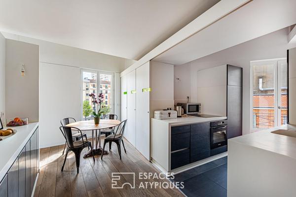Duplex de caractère au coeur de Vanves, place Saint-Rémy .