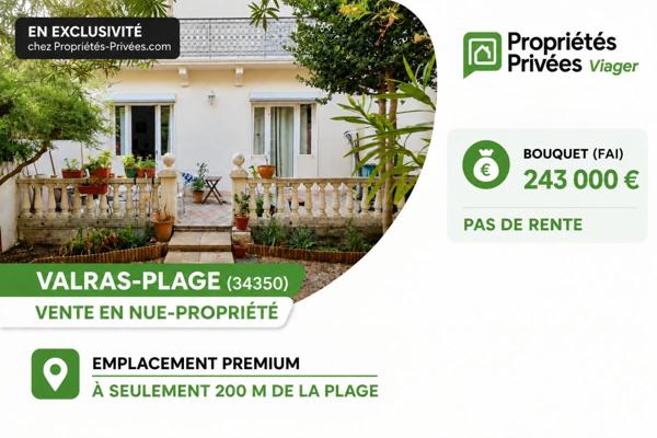 Maison de maître Valras Plage 6 pièce(s) 148 m2
