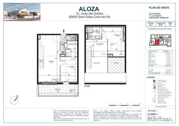 Appartement à vendre 3 pièces 70 m² Saint-Gilles-Croix-de-Vie