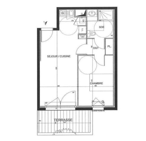 Appartement 2 pièces - 44470 Carquefou