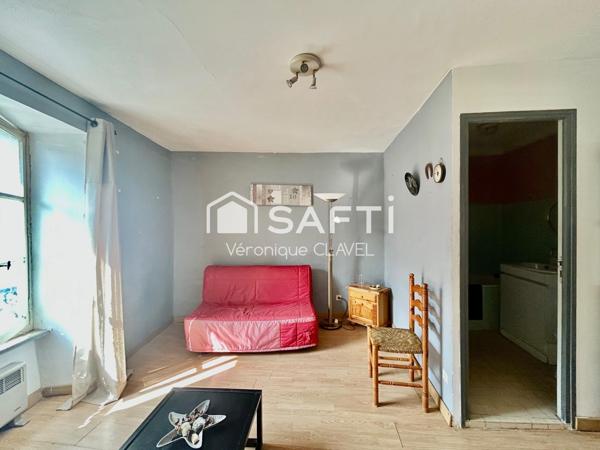 Maison de village Cévenole en pierres enduites de 50m2 avec cave
