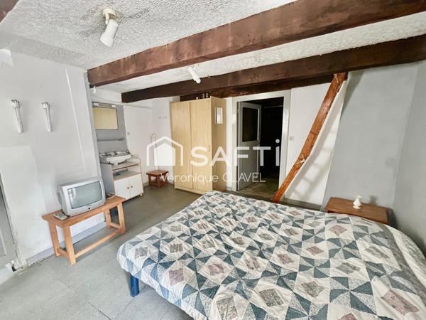 Maison de village Cévenole en pierres enduites de 50m2 avec cave
