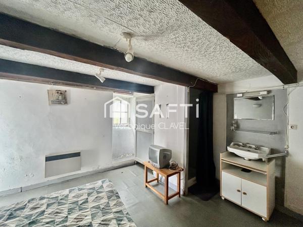 Maison de village Cévenole en pierres enduites de 50m2 avec cave