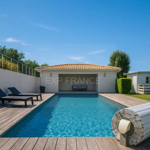 🏡 Maison contemporaine 254 m² – Double habitation – Piscine & calme – Pompignac