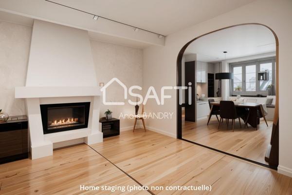 Maison dans un village avec commerces