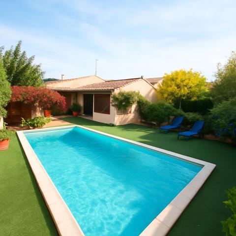Maison de Plain-Pied de Charme avec Piscine