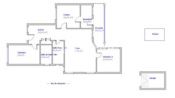 Maison 4 pièces - 154 m²