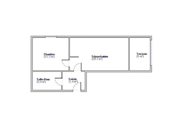 Appartement à vendre 2 pièces de 40 m²