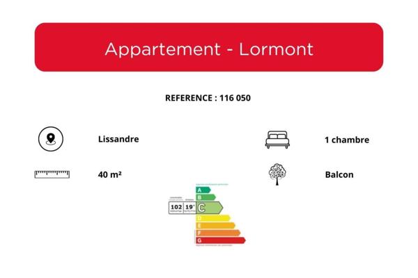 Appartement à vendre 2 pièces de 40 m²