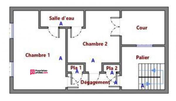 Immeuble de 94 m² avec commerce et logement 3 pièces et 2 chambres