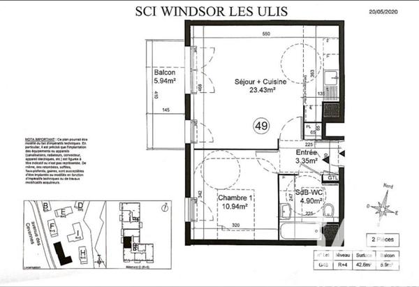 Appartement à vendre 2 pièces 43 m² Les Ulis