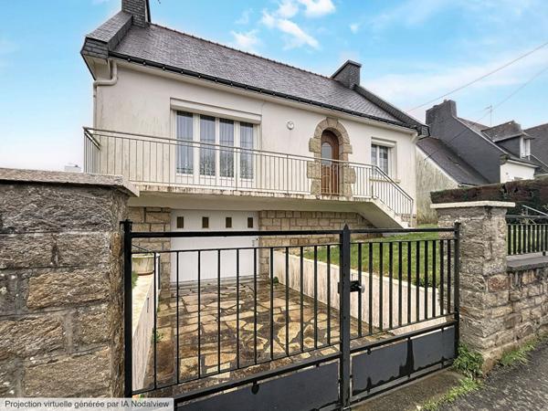 Maison Quimperlé 2 chambres, sous-sol, proche tout commerces et commodités