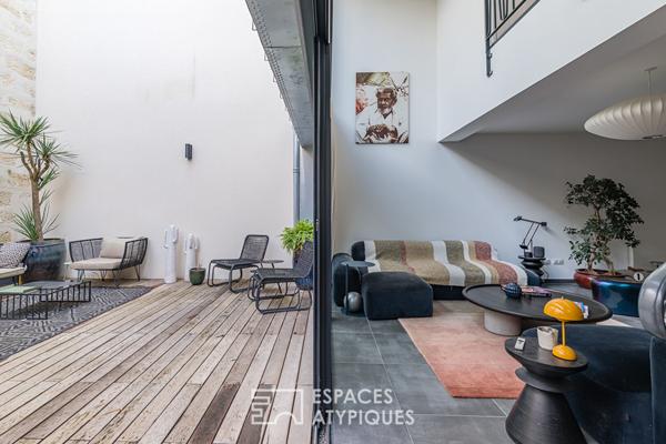 Loft familial avec double terrasse aux Chartrons