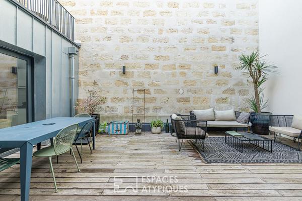 Loft familial avec double terrasse aux Chartrons