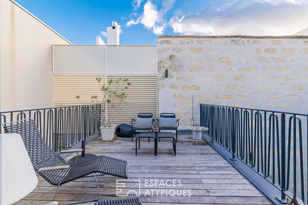 Loft familial avec double terrasse aux Chartrons