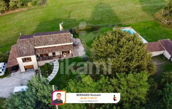 Maison 4 piéces 133 m2 avec piscine en position dominante