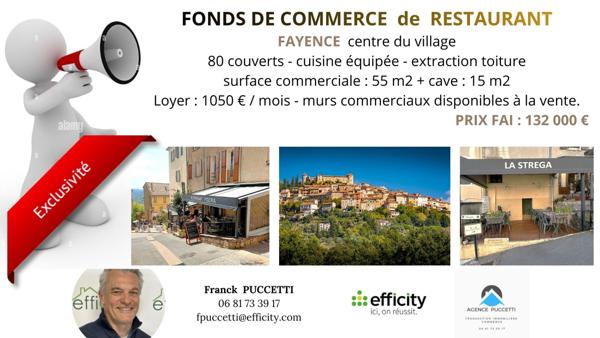 Fonds De Commerce - 70 m² Exclusivité efficity