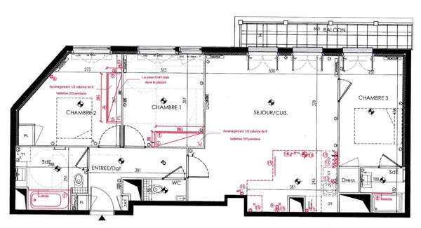 PUTEAUX/ Eco Quartier des Bergères - Appartement 4 pièces 86m² - 1 Terrasse - 1 Cave - 1 Parking