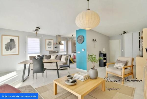 Appartement T4 récent de 85 m² avec ascenseur, grande terrasse et double stationnement