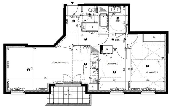 Appartement
         3 pièces
        - 66 m² Exclusivité 549 000 € *