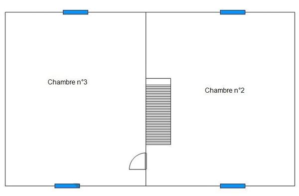 Quartier de la Mairie. Maison 97m² sur une parcelle de 333m²