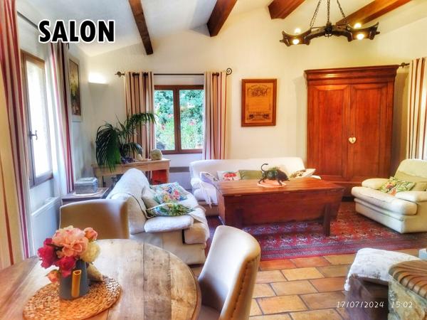 Villa 198m2 sur 2990m2 de propriété à Tourrettes au calme