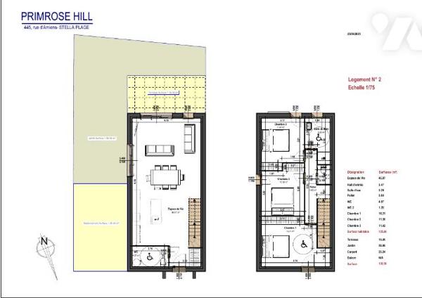 Maison neuve et contemporaine de 105m² avec terrasse et jardin SUD, carport + parking à STELLA-PLAGE