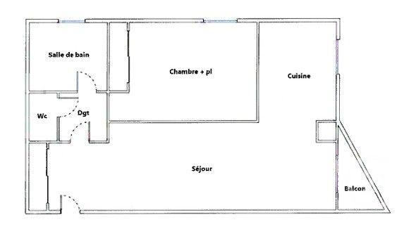 Appartement F2 à vendre  2 pièces - 43,51 m2 MONTPELLIER - 34