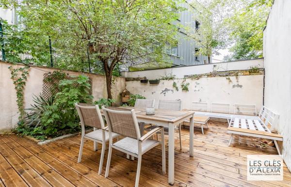 Appartement Duplex entièrement rénové, rez-de-jardin, 118 m², terrasse jardin 34 m²