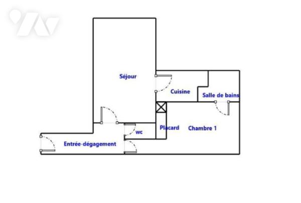 Appartement Cabourg 2 pièce(s) 37.59 m2