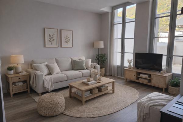 Bagnères-de-Luchon (31110) T3 RDC 49m² centre de Bagnères de Luchon