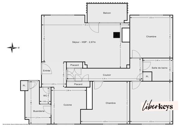 Appartement T4 lumineux avec terrasse, vue dégagée, double garage et terrain